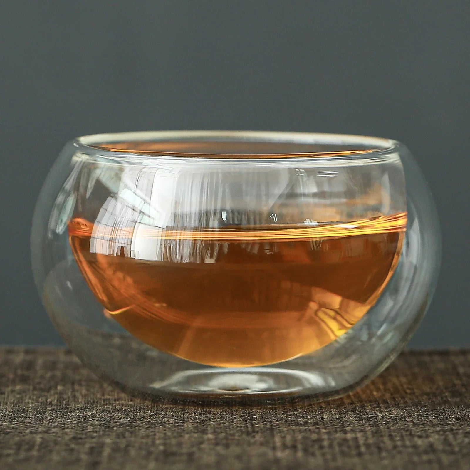 Double Wall Insulated and Anti-scalding Glass Tea Cup 75ml | TEANAGOO