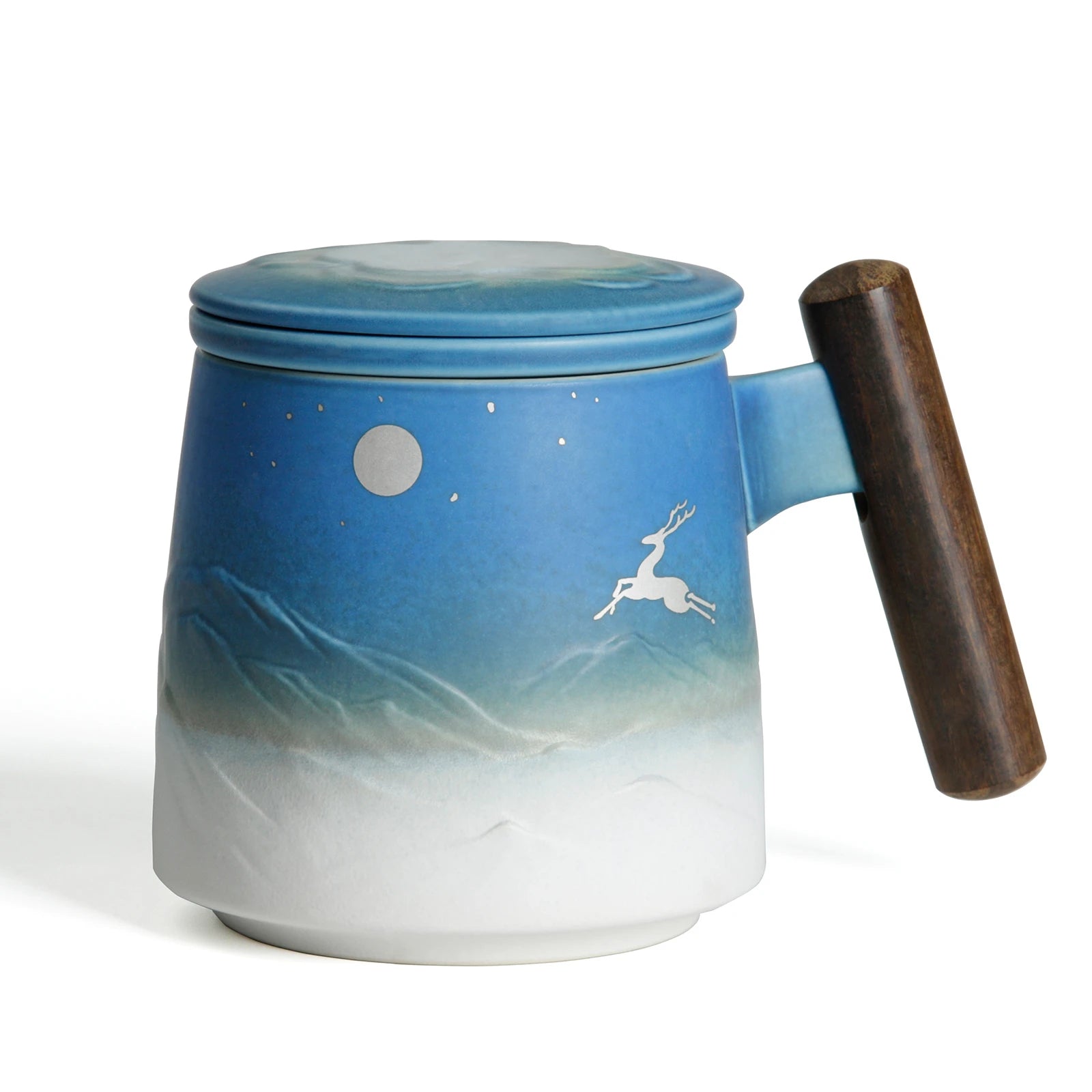 13 oz Ceramic Travel Mugs W/lid