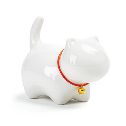 Adorable Cat White Teapet