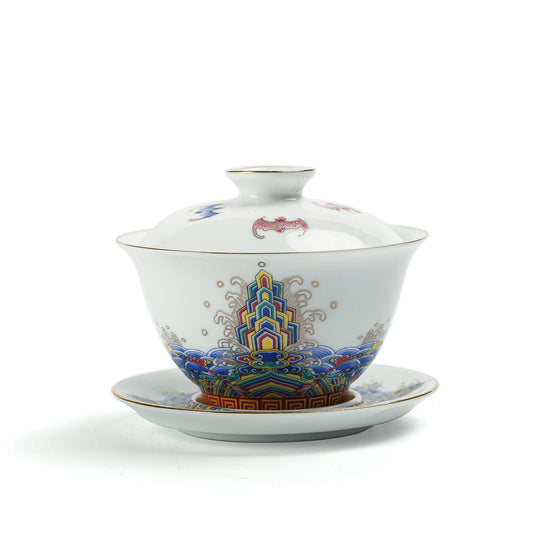 Porcelain Gongfu Tea Ocean Gaiwan 115ml