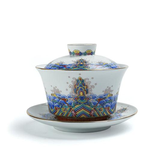 Porcelain Gongfu Tea Ocean Gaiwan 200ml