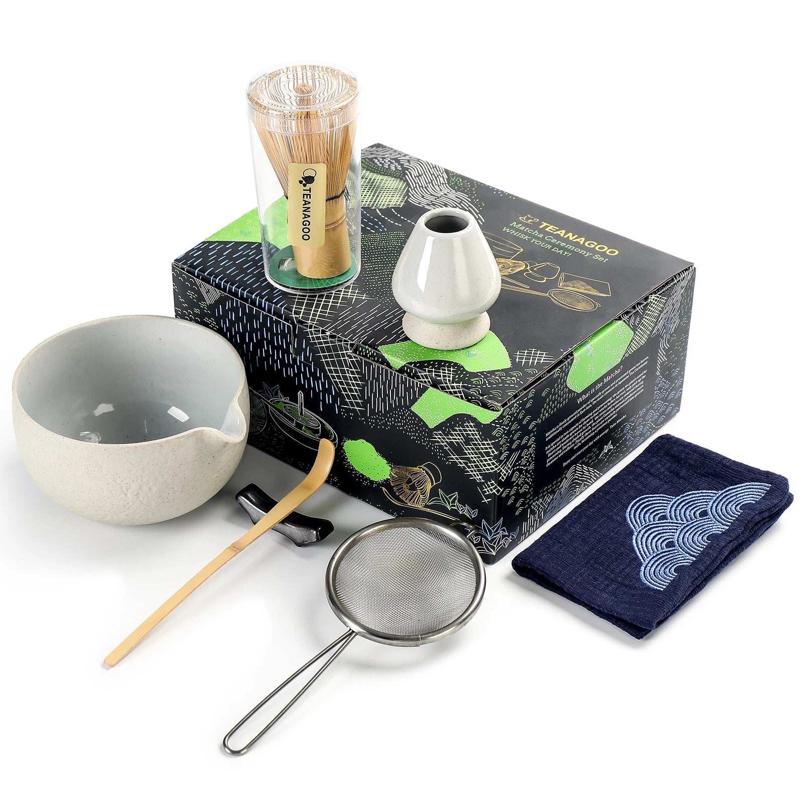 Japanese Matcha Ceremony Set N Series 7pcs/set Dusty