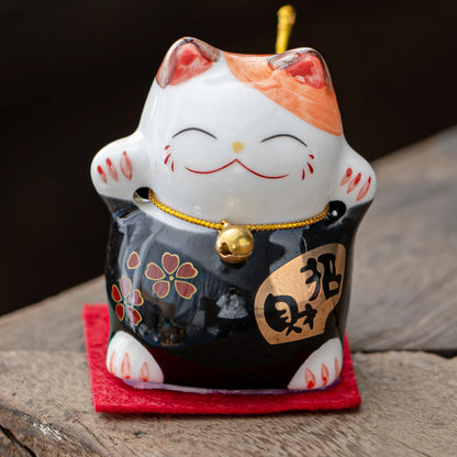 Lucky Maneki-Neko Black Teapet