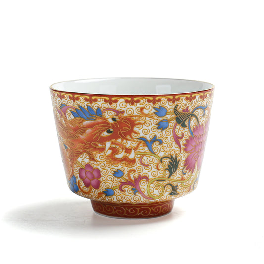 Porcelain Dragon Teacup 100ml