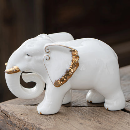 Graceful Elephant Figurine Teapets