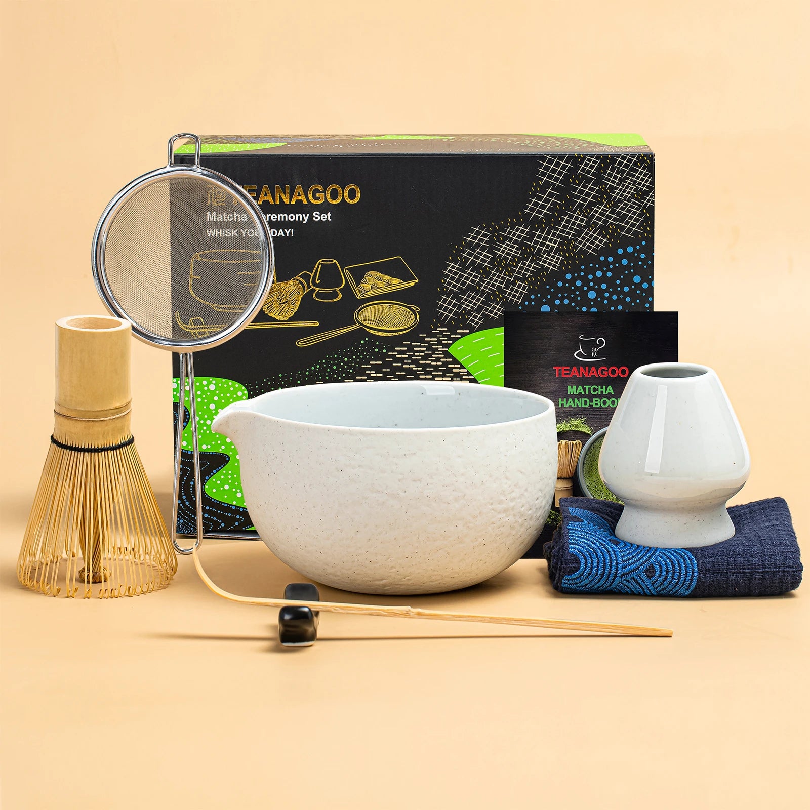 Japanese Matcha Ceremony Set N Series 7pcs/set Dusty