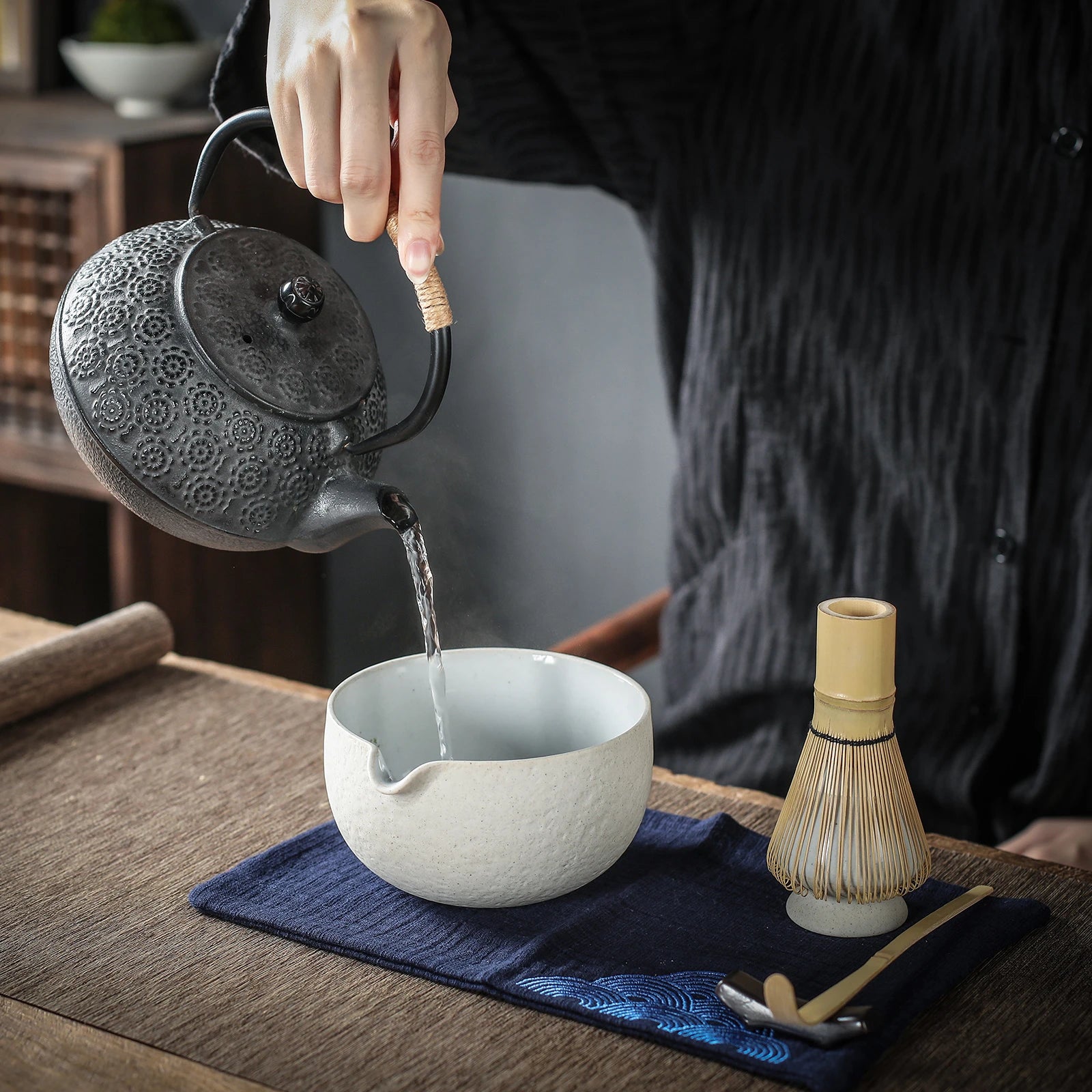 Japanese Matcha Ceremony Set N Series 7pcs/set Dusty