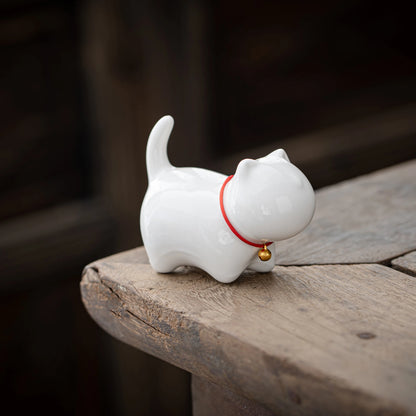 Adorable Cat White Teapet