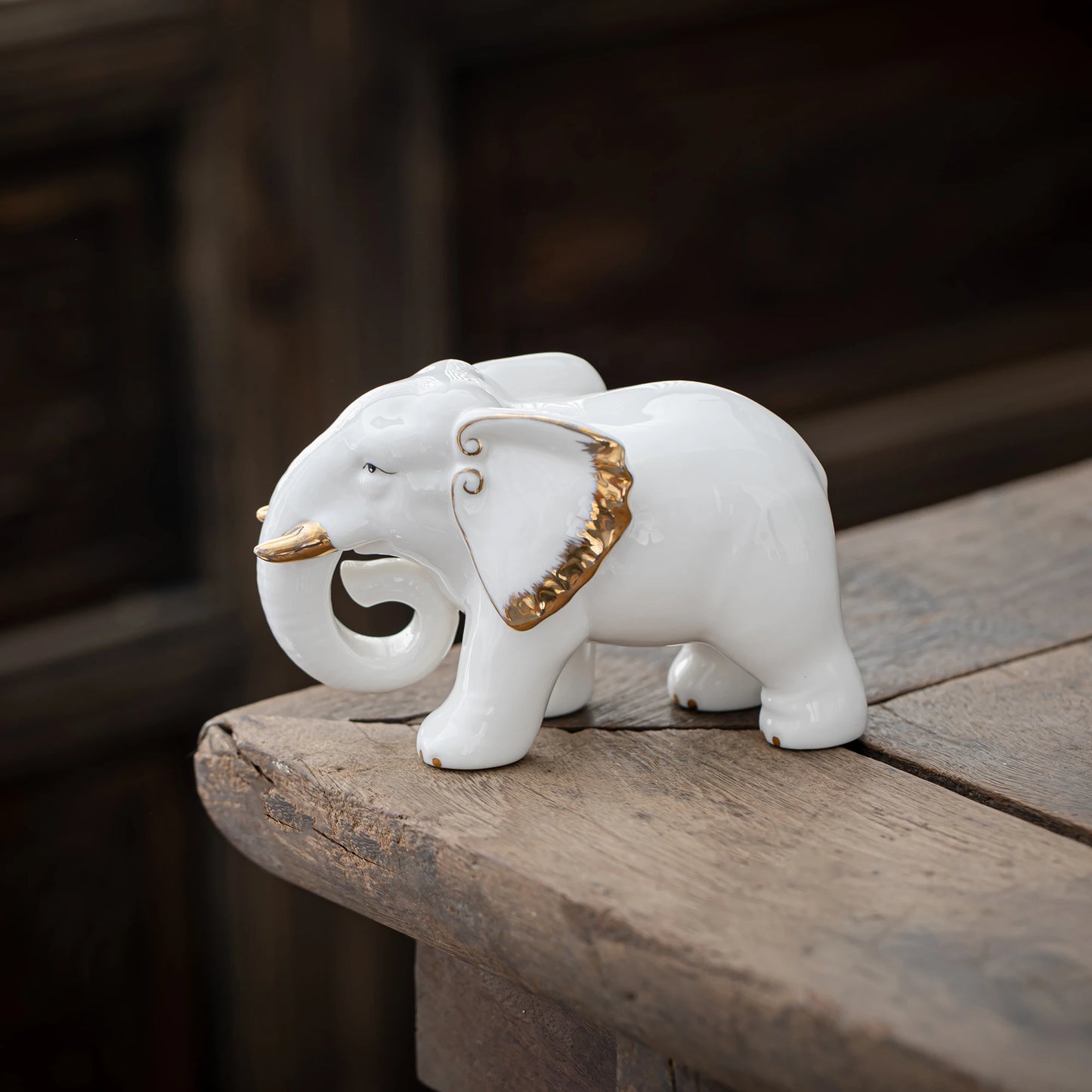 Graceful Elephant Figurine Teapets