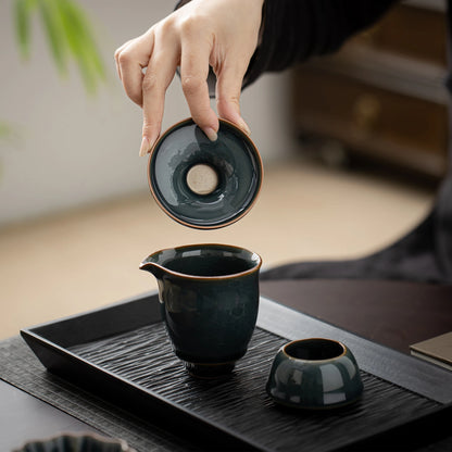 Midnight Elegance Tea Strainer