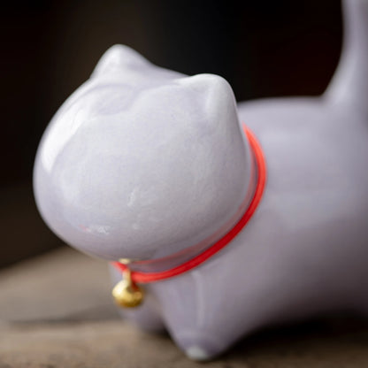 Adorable Cat Purple Teapet