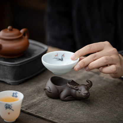 Auspicious Bovine Teapets Black