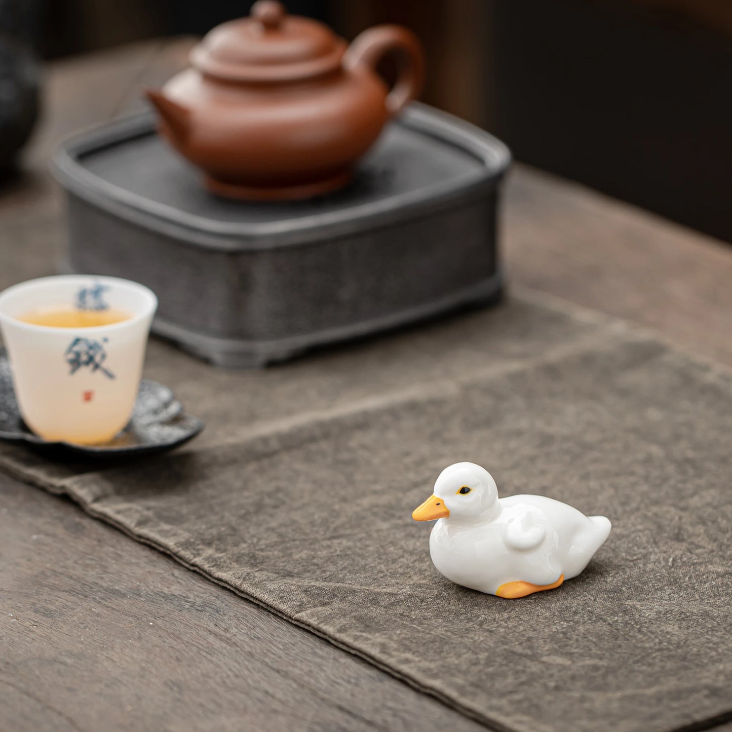 Cute Duck Figurine Teapet