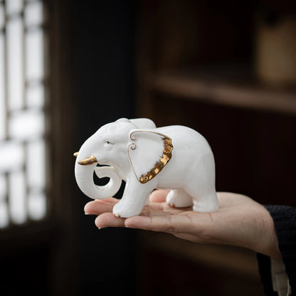 Graceful Elephant Figurine Teapets