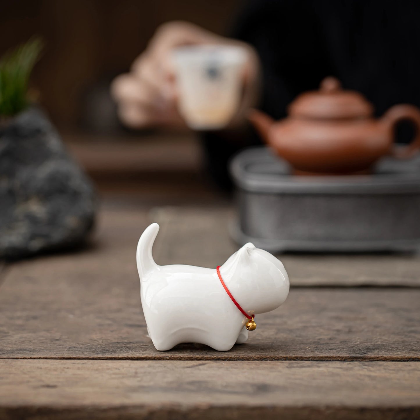 Adorable Cat White Teapet