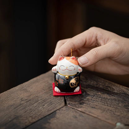 Lucky Maneki-Neko Black Teapet