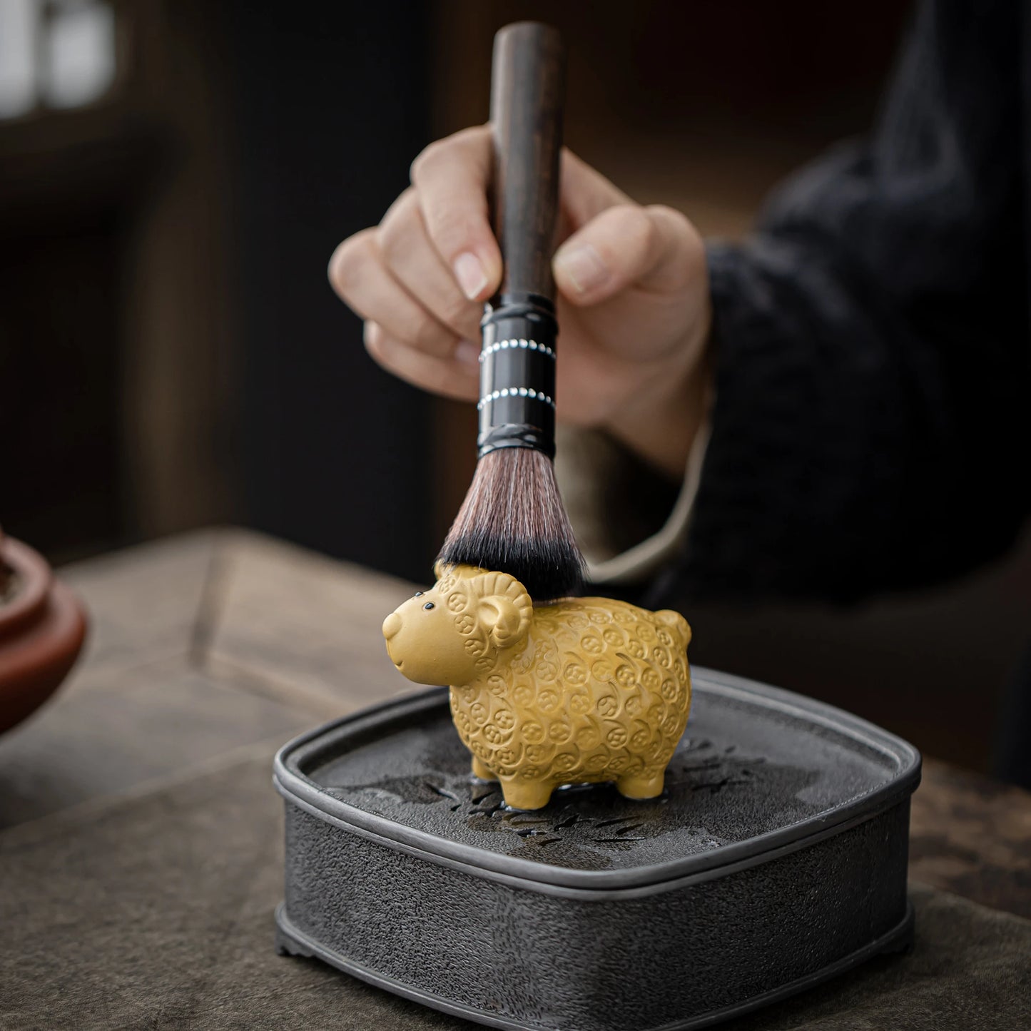 Yellow Sheep Teapet