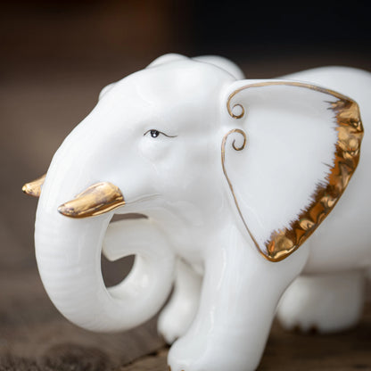 Graceful Elephant Figurine Teapets