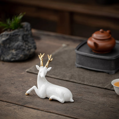 Golden-Horned Deer Teapet