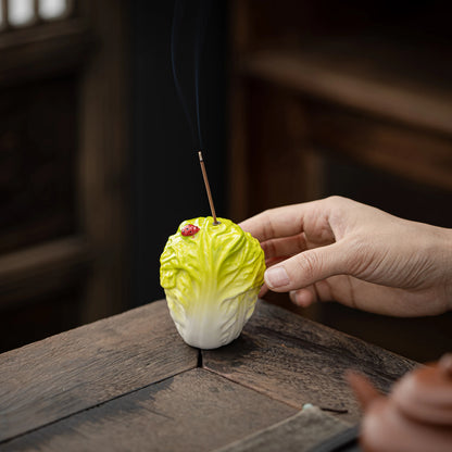 Lucky Cabbage Incense Base Big tea pet