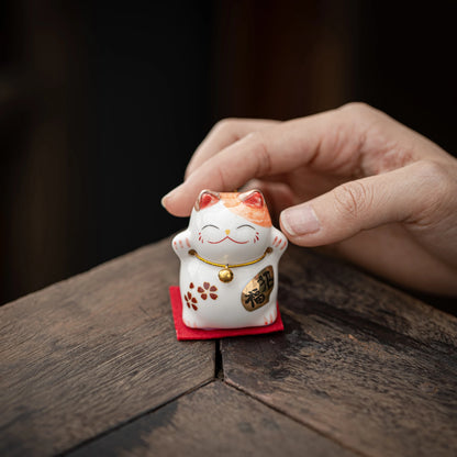 Lucky Maneki-Neko White Teapet