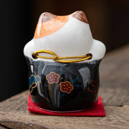 Lucky Maneki-Neko Black Teapet