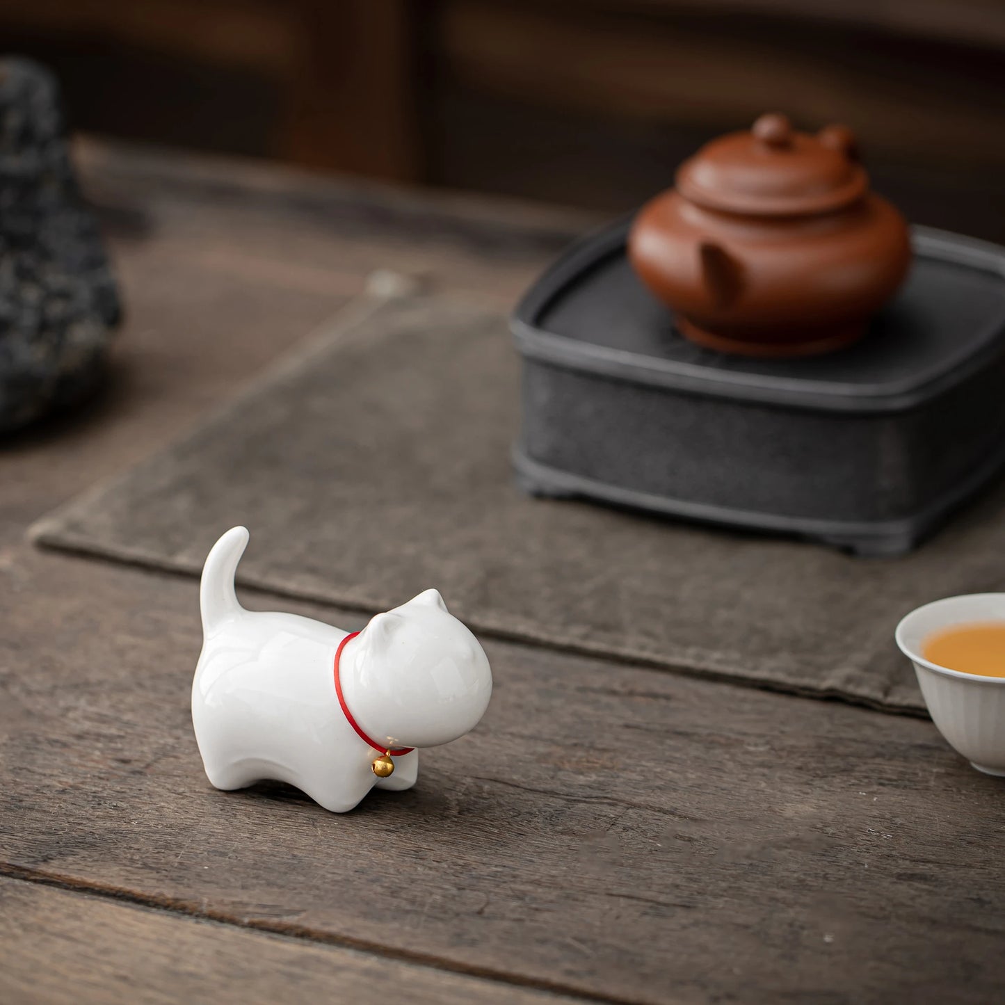 Adorable Cat White Teapet