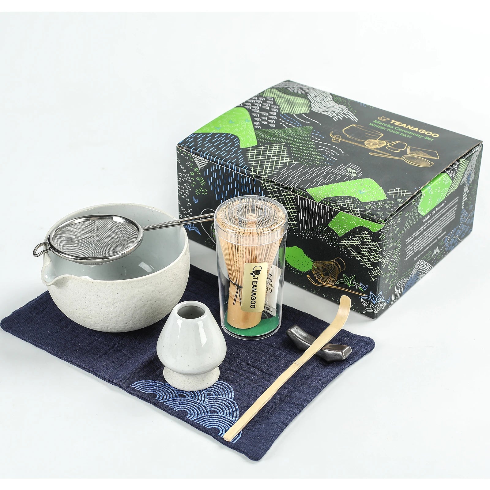 Japanese Matcha Ceremony Set N Series 7pcs/set Dusty