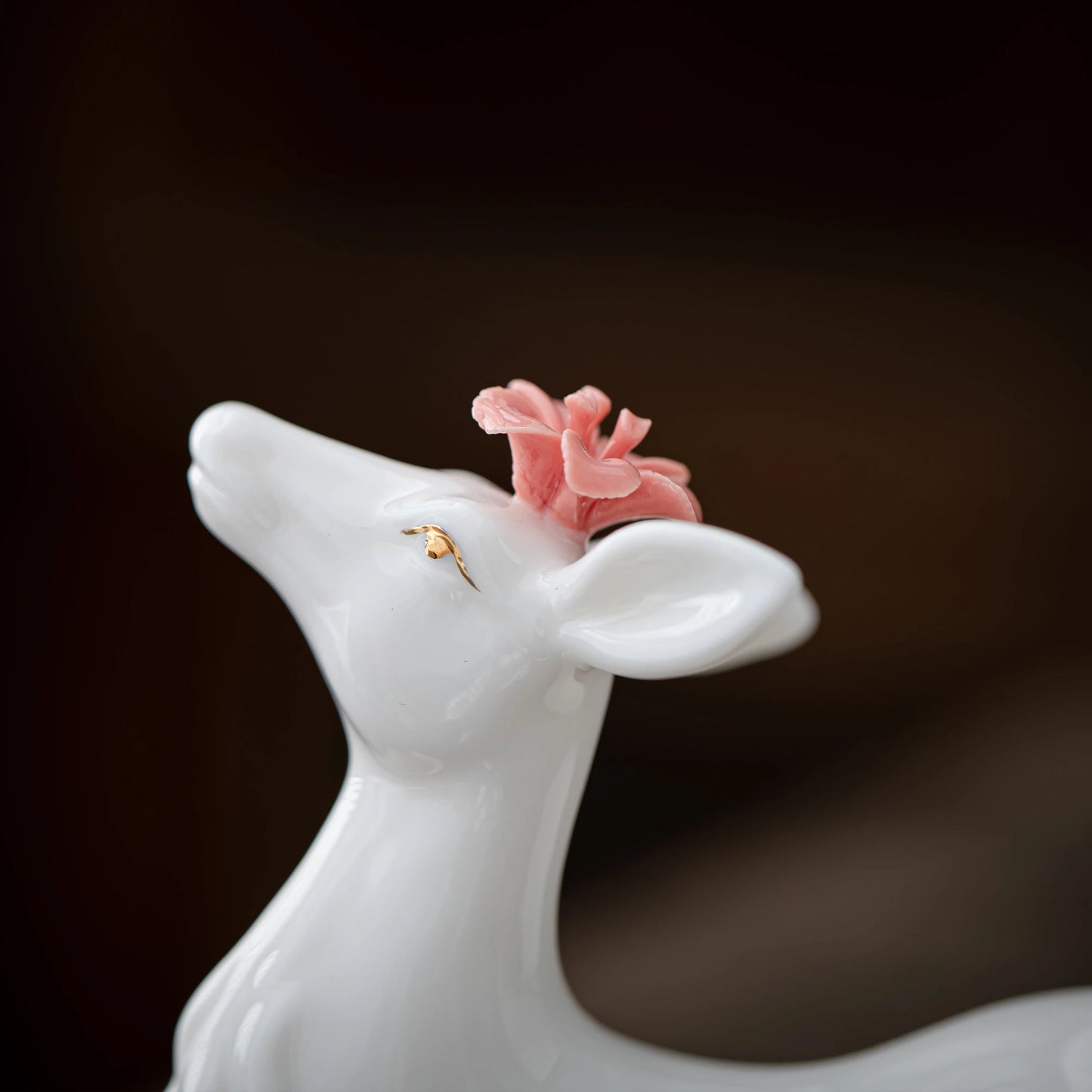 Floral Serenity Deer Teapet