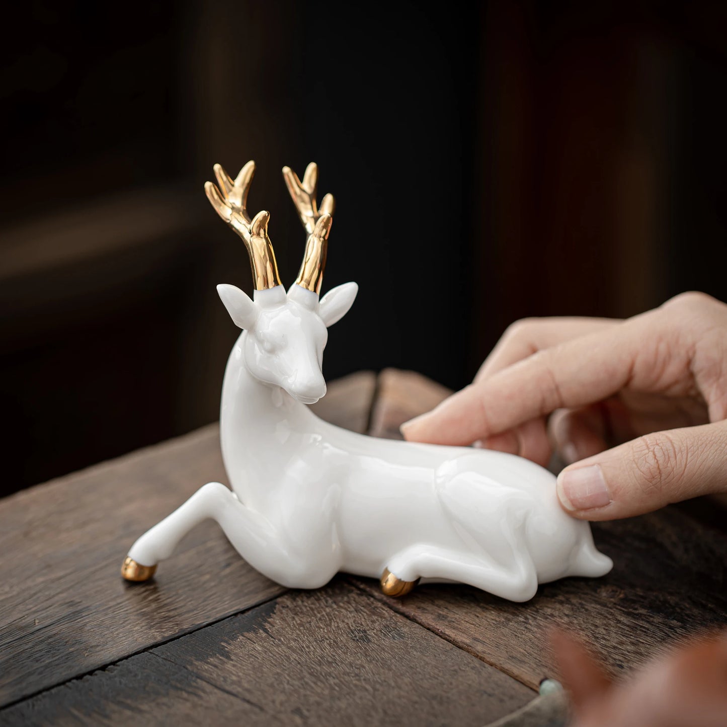 Golden-Horned Deer Teapet