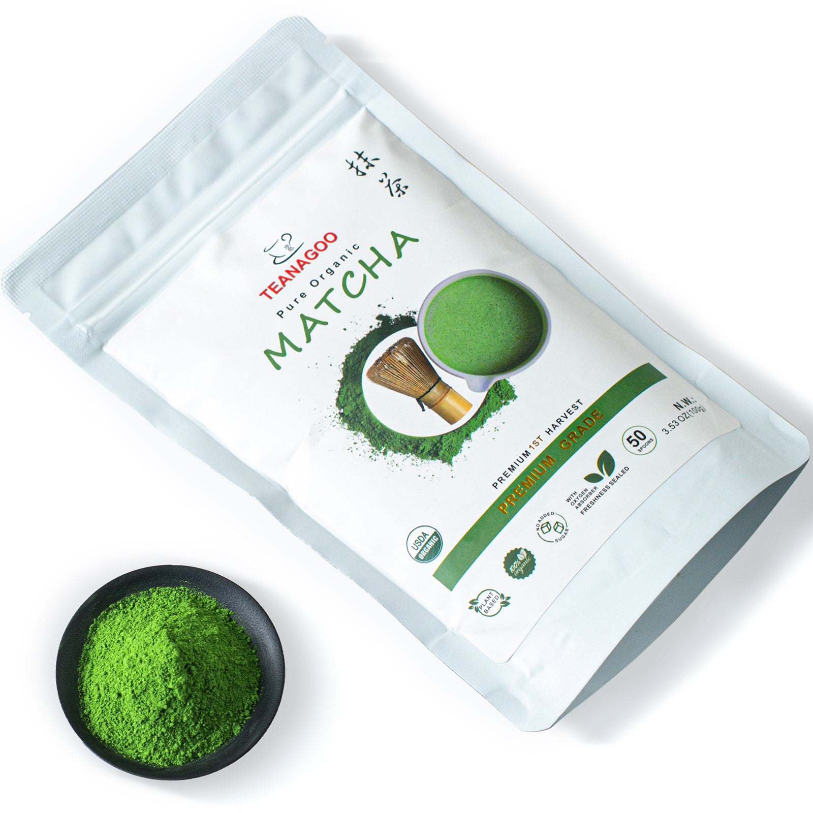 Organic Matcha Green Tea Powder Premium