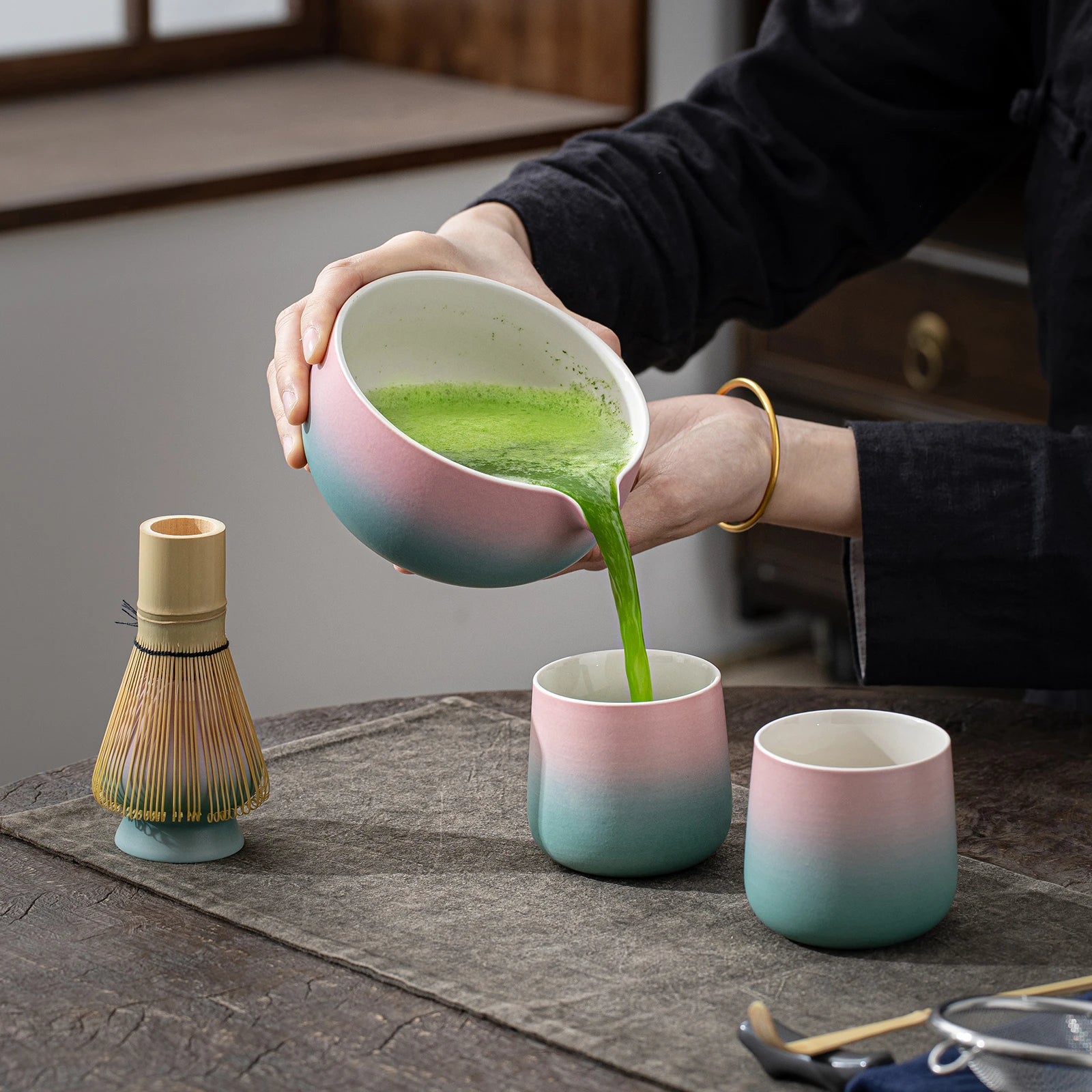 Japanese Matcha Ceremony Set N Series 7pcs/set Bright Color