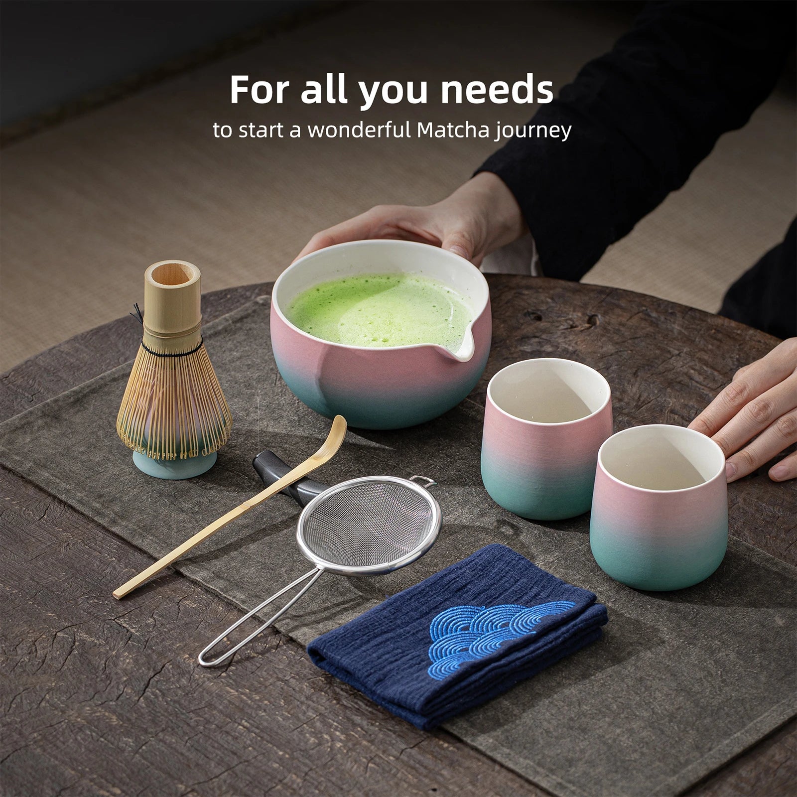 Japanese Matcha Ceremony Set N Series 7pcs/set Bright Color