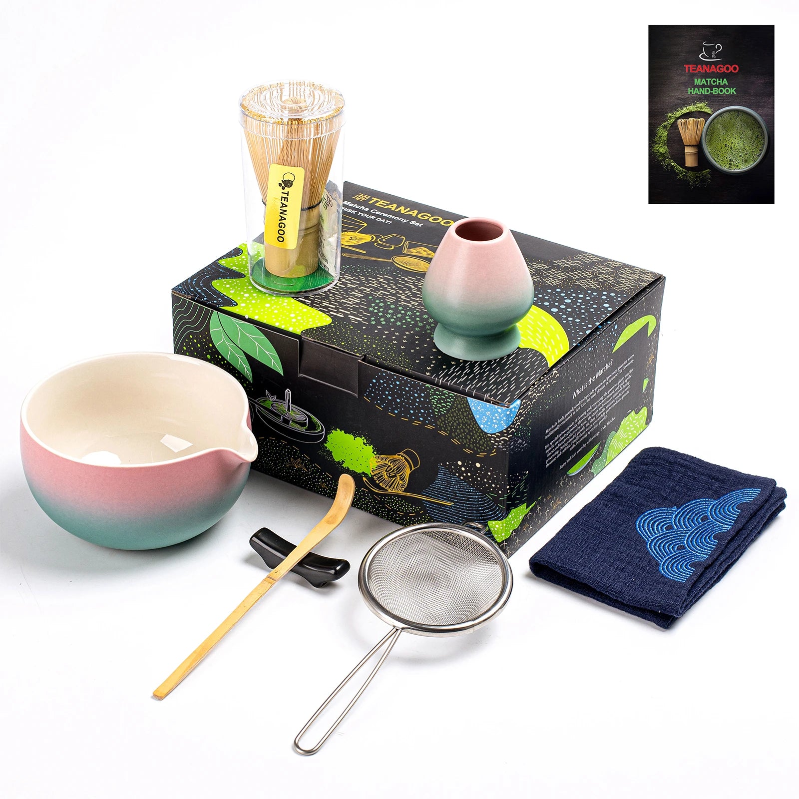 Japanese Matcha Ceremony Set N Series 7pcs/set Bright Color