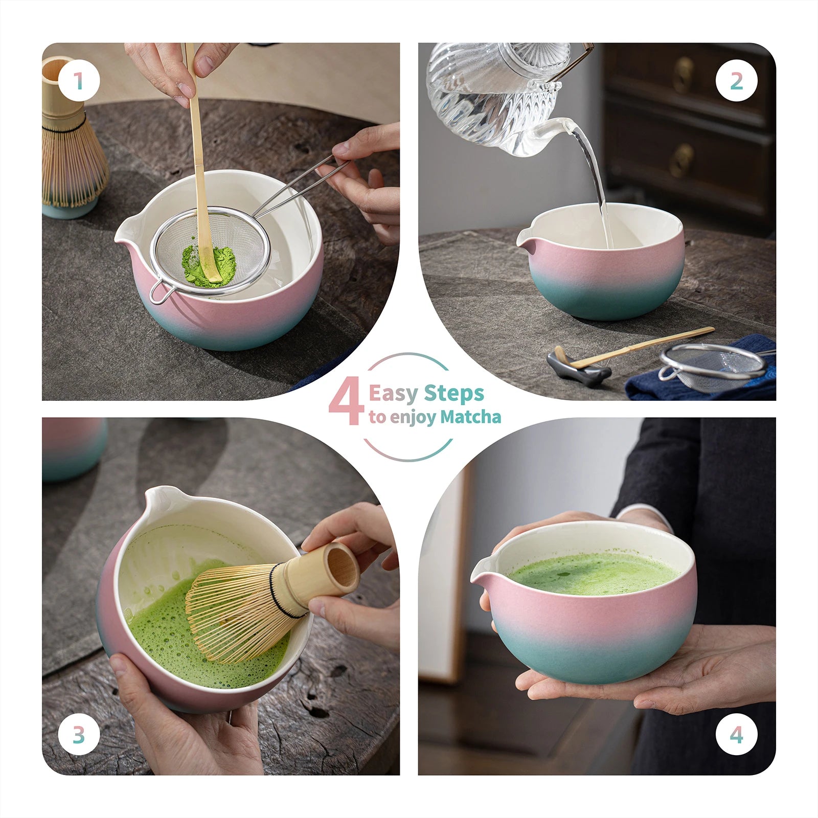 Japanese Matcha Ceremony Set N Series 7pcs/set Bright Color