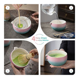 Japanese Matcha Ceremony Set N Series 7pcs/set Bright Color