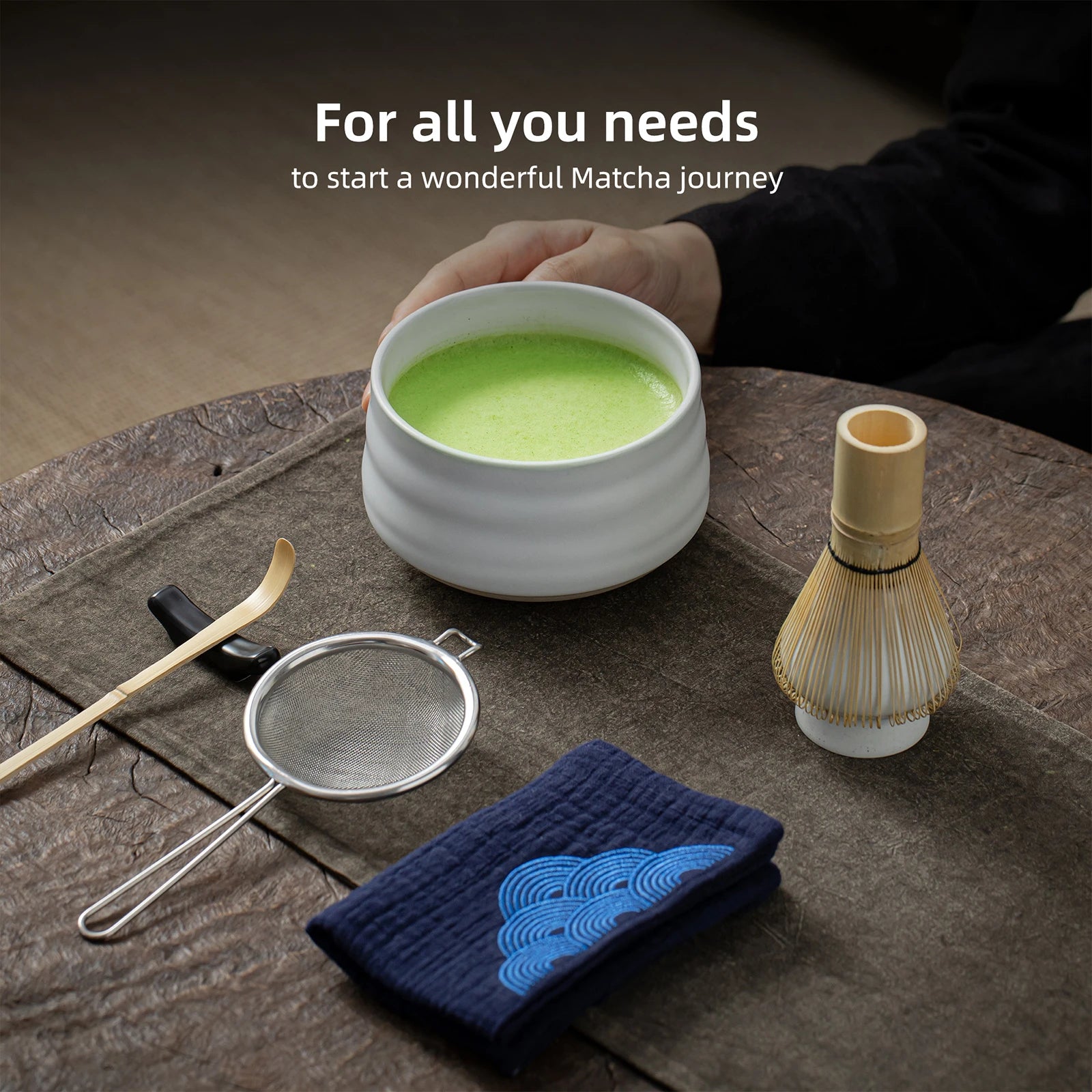 Japanese Matcha Ceremony Set N Series 7pcs/set Light Color