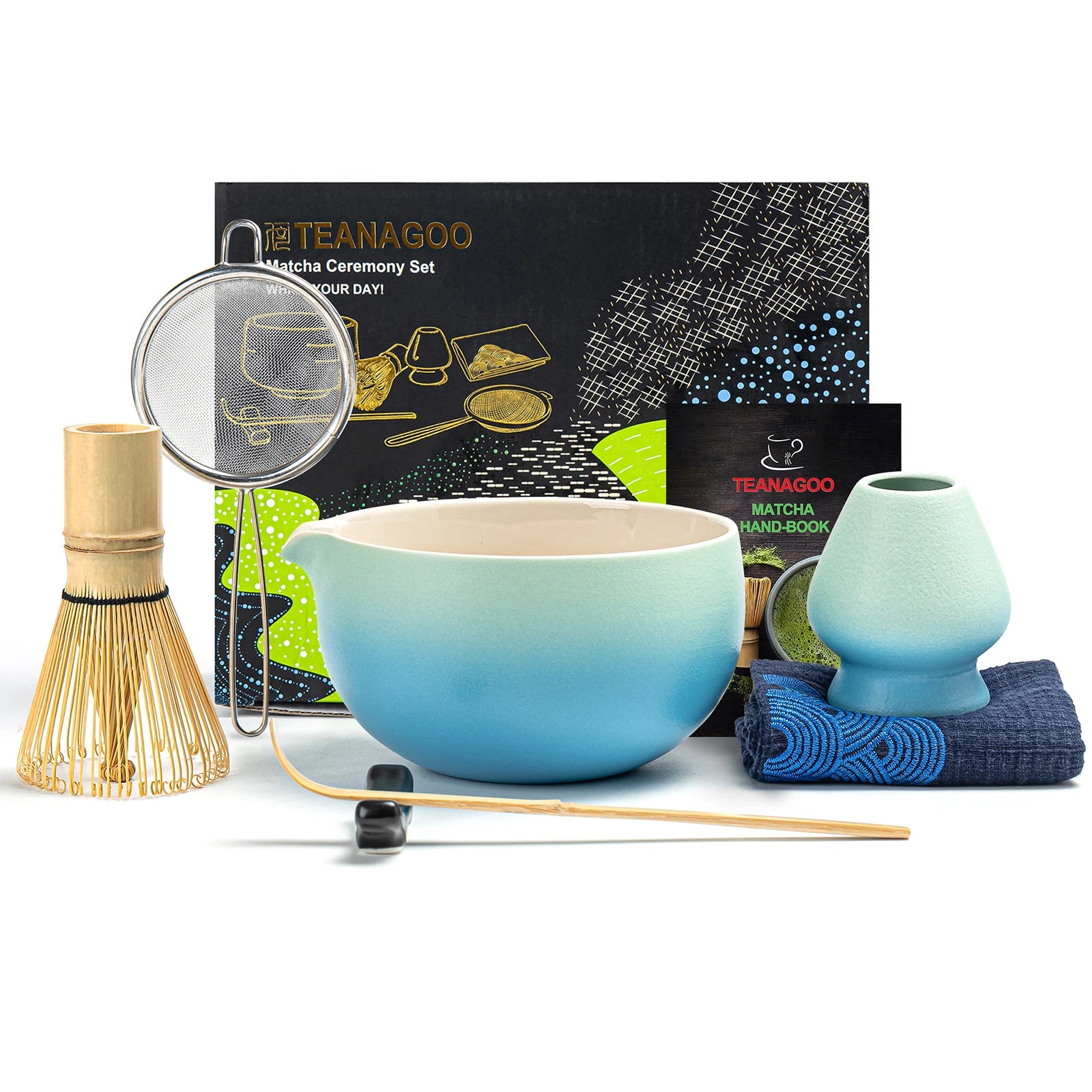 Japanese Matcha Ceremony Set N Series 7pcs/set Bright Color