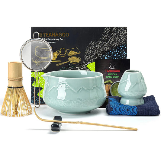 Matcha Set-Beginner Set Landscape Jade Poiny Bowl