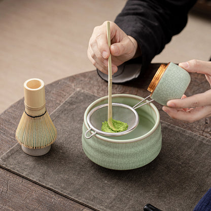 Matcha Ceremony Beginner Set Green Web