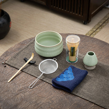 Matcha Ceremony Beginner Set Green Web