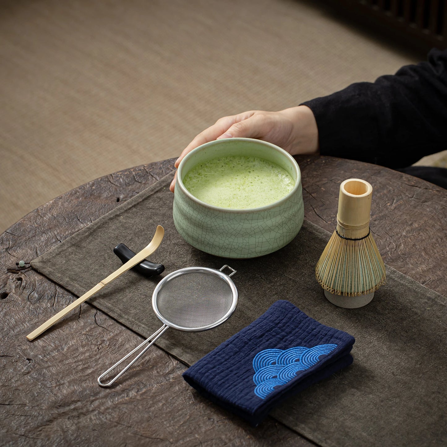 Matcha Ceremony Beginner Set Green Web