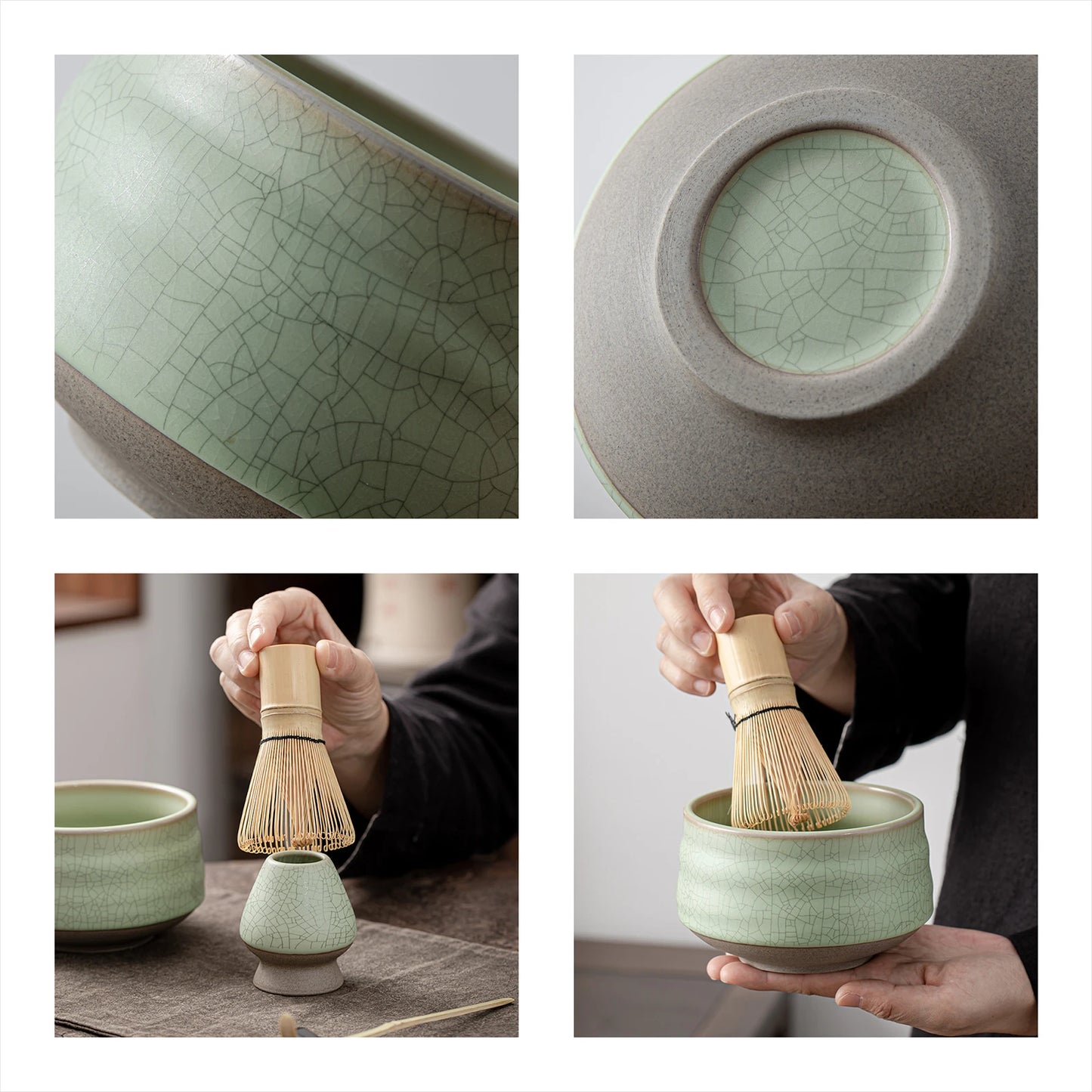 Matcha Ceremony Beginner Set Green Web