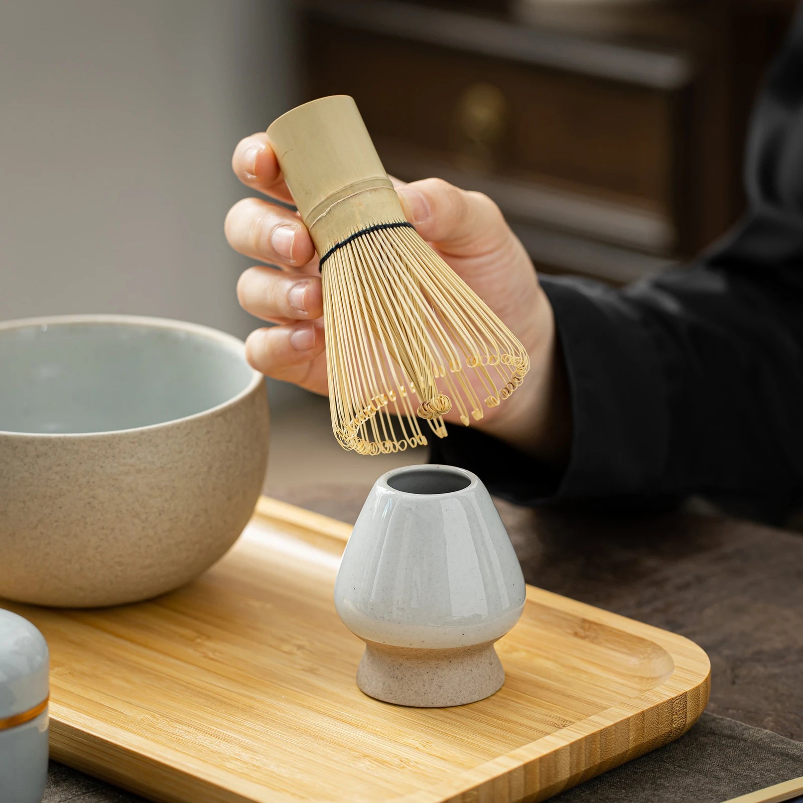 Japanese Matcha Ceremony Set O Series 9pcs/set Dusty