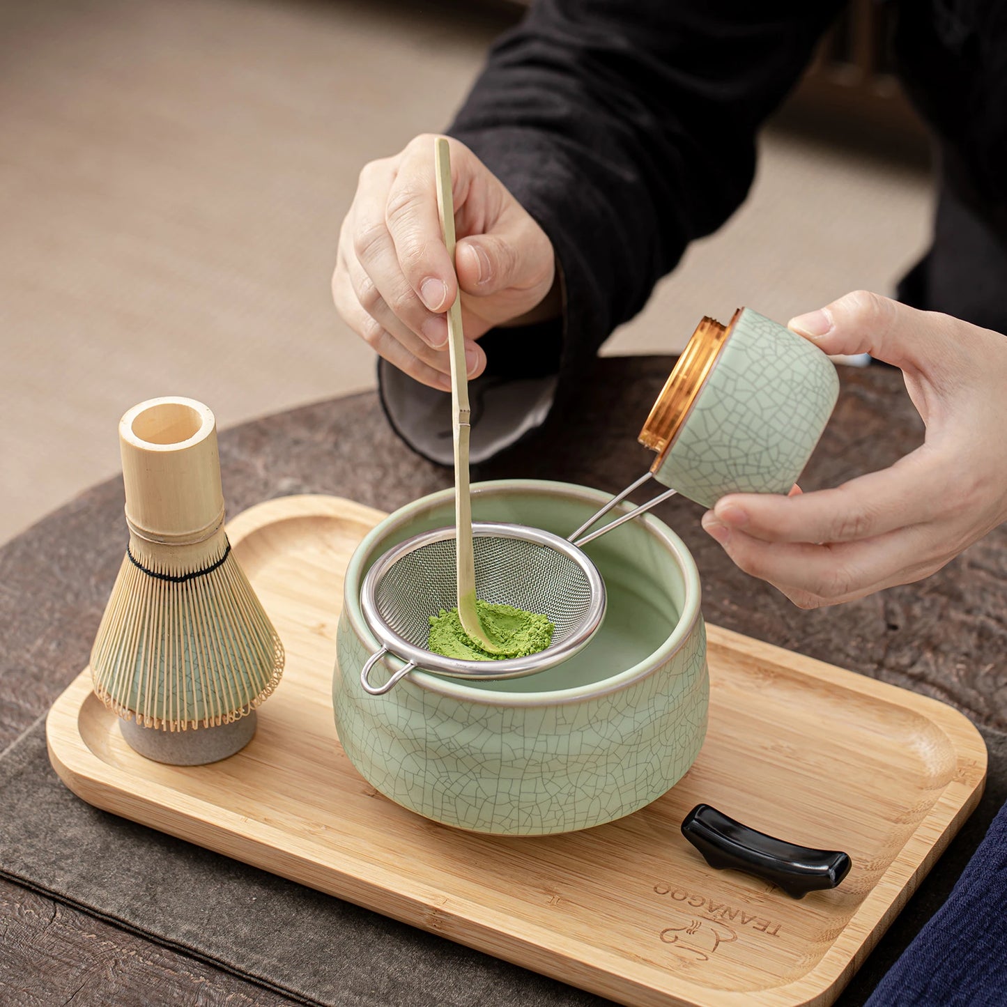 Matcha Ceremony Advenced Matcha Set Green Web