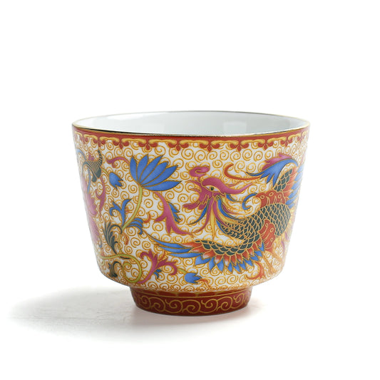 Porcelain Phoenix Teacup 100ml