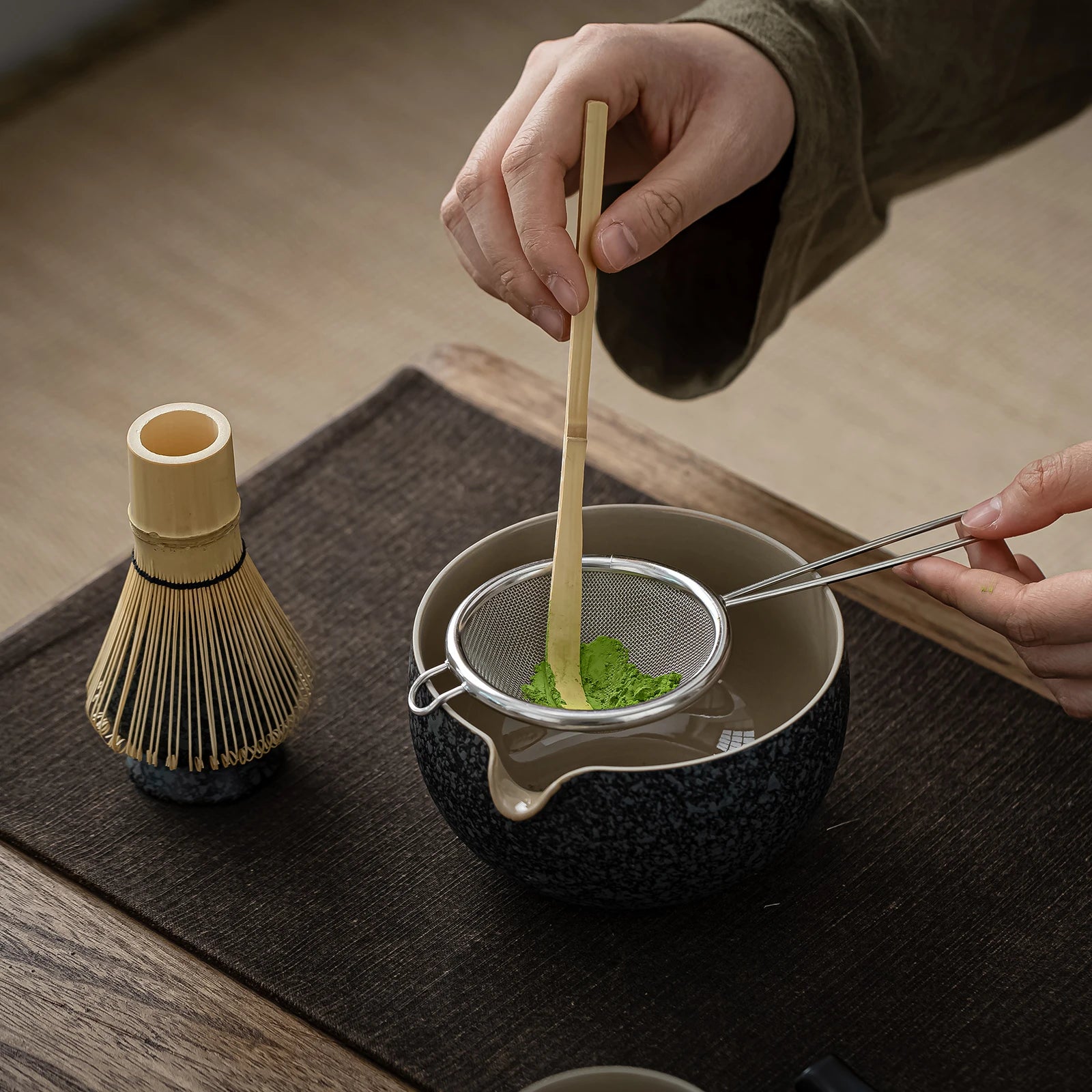 Japanese Matcha Ceremony Set S Series 9pcs/set Obsidian