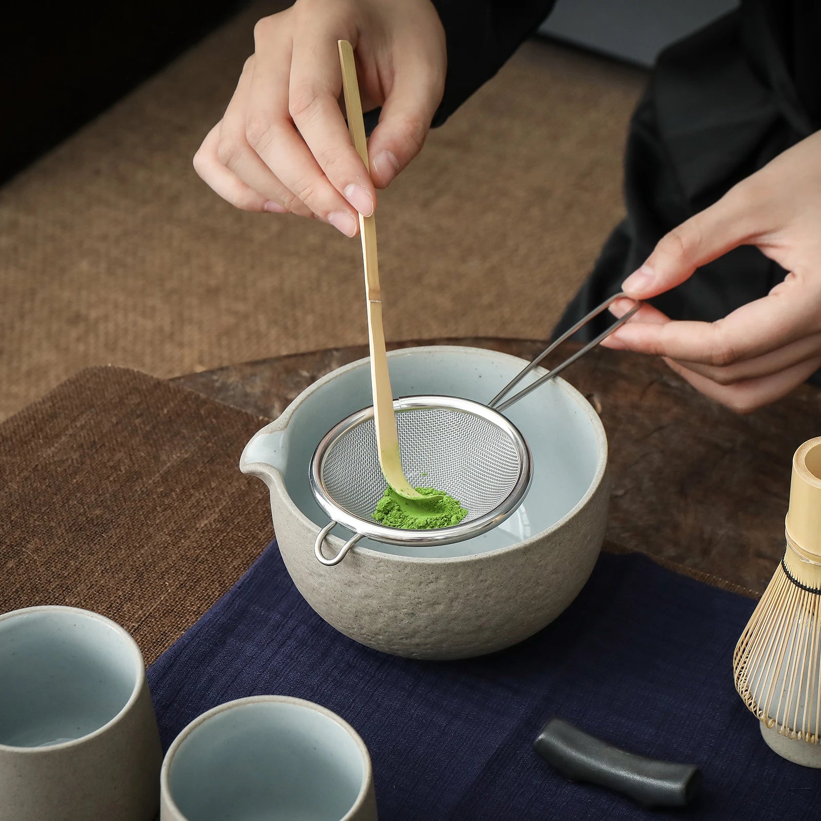 Japanese Matcha Ceremony Set S Series 9pcs/set Dusty