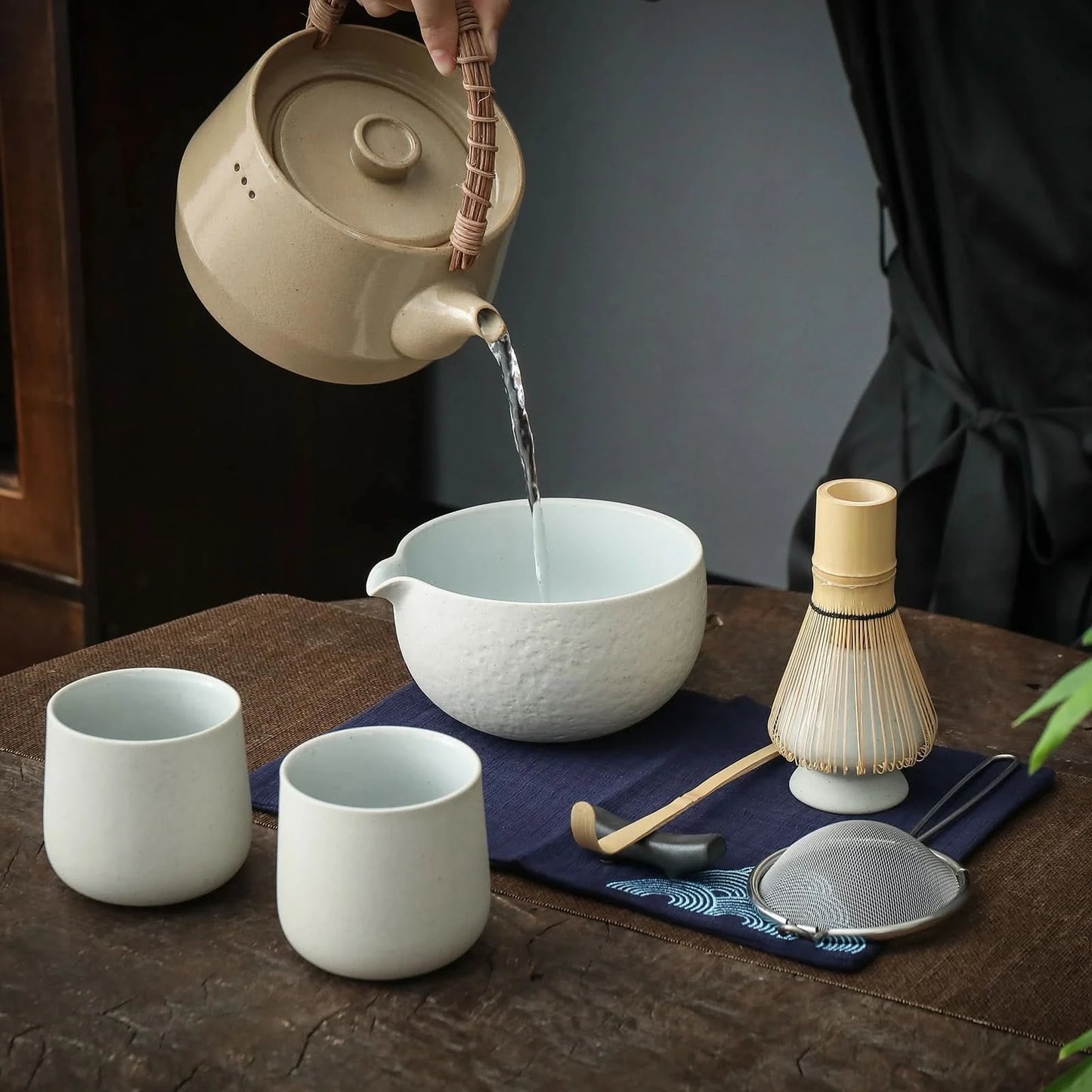 Matcha Set-Sharing Set Dusty White