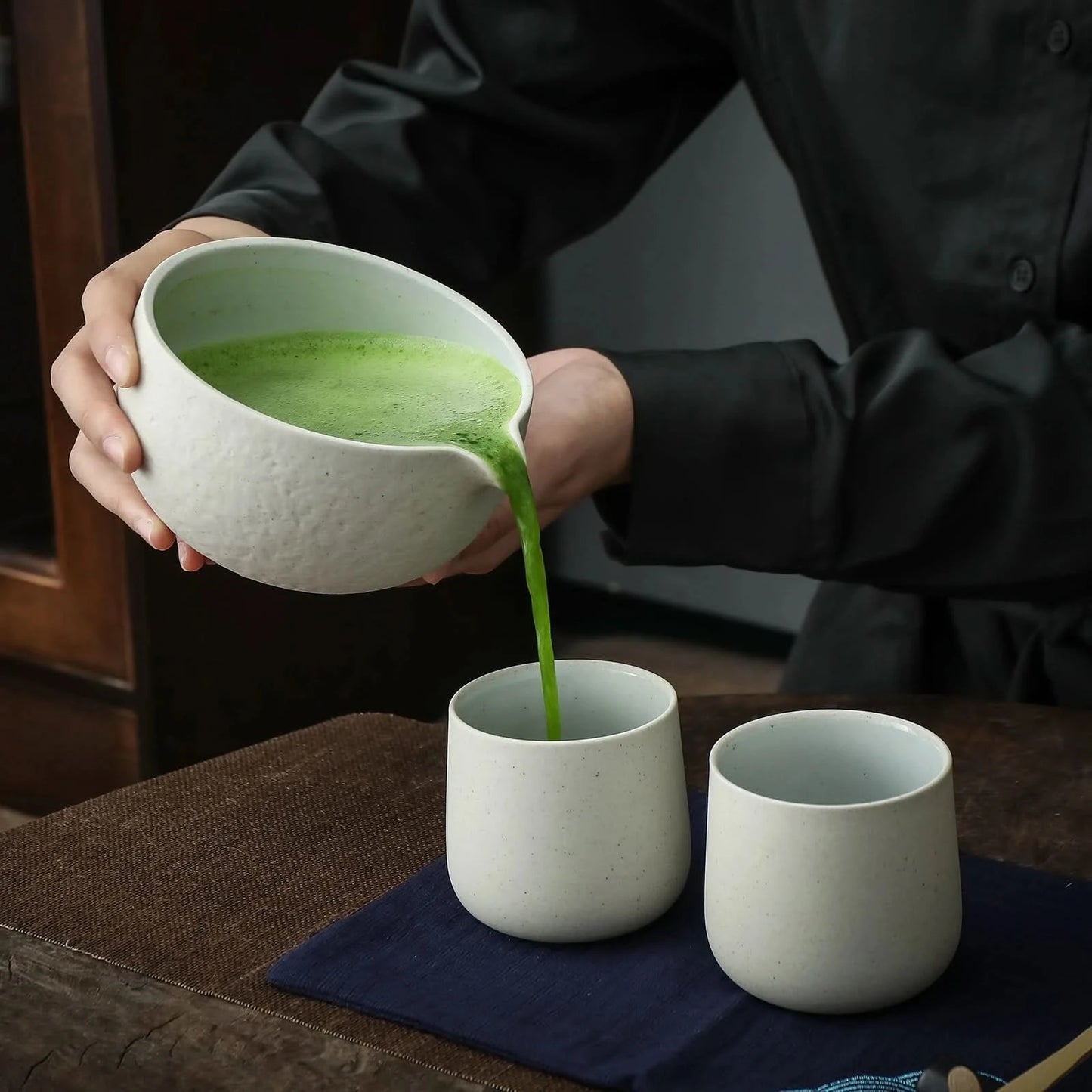 Matcha Set-Sharing Set Dusty White